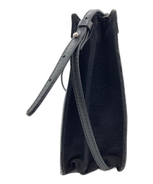 BALENCIAGA（バレンシアガ）BALENCIAGA (バレンシアガ) キャンバスショルダーバッグ ブラックの古着・服飾アイテム