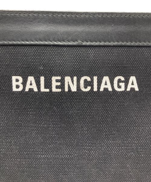 BALENCIAGA（バレンシアガ）BALENCIAGA (バレンシアガ) キャンバスショルダーバッグ ブラックの古着・服飾アイテム