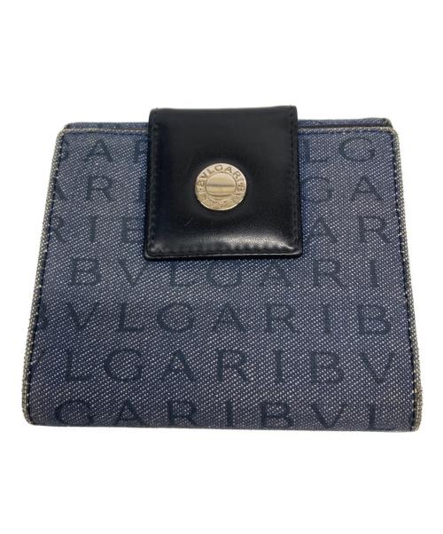 BVLGARI（ブルガリ）BVLGARI (ブルガリ) 2つ折り財布 インディゴの古着・服飾アイテム