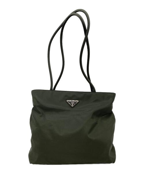 PRADA（プラダ）PRADA (プラダ) トートバッグ グリーンの古着・服飾アイテム