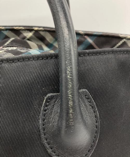 BURBERRY BLUE LABEL（バーバリー ブルー レーベル）BURBERRY BLUE LABEL (バーバリー ブルー レーベル) ハンドバッグ ブラックの古着・服飾アイテム