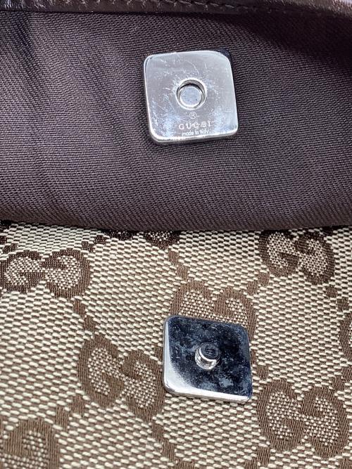 GUCCI（グッチ）GUCCI (グッチ) ショルダーバッグ ベージュ×ブラウンの古着・服飾アイテム