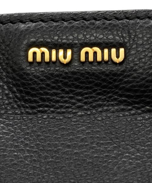 MIU MIU（ミュウミュウ）MIU MIU (ミュウミュウ) 2WAYショルダーバッグ ブラックの古着・服飾アイテム