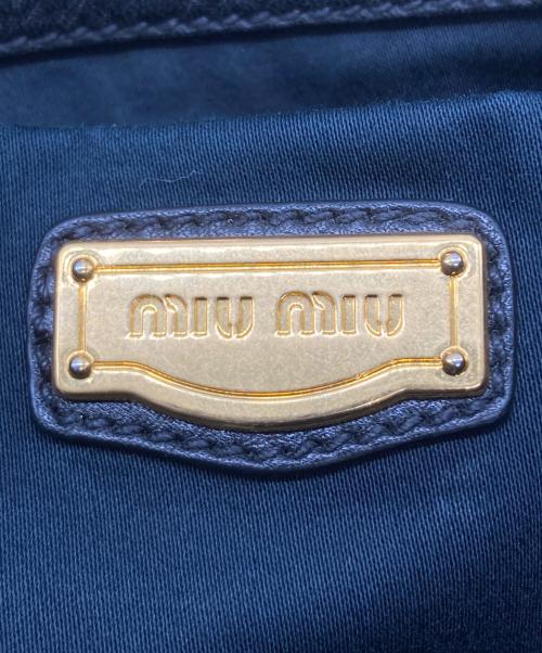MIU MIU（ミュウミュウ）MIU MIU (ミュウミュウ) 2WAYショルダーバッグ ブラックの古着・服飾アイテム