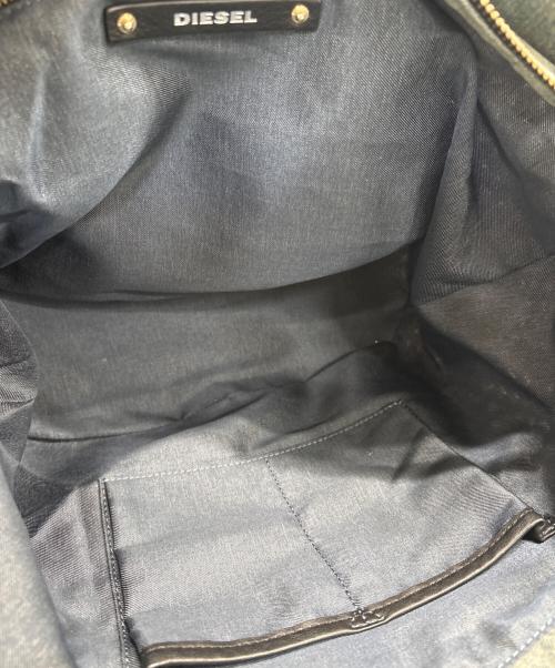 DIESEL（ディーゼル）DIESEL (ディーゼル) カゴトートバッグ ベージュ×ブラックの古着・服飾アイテム