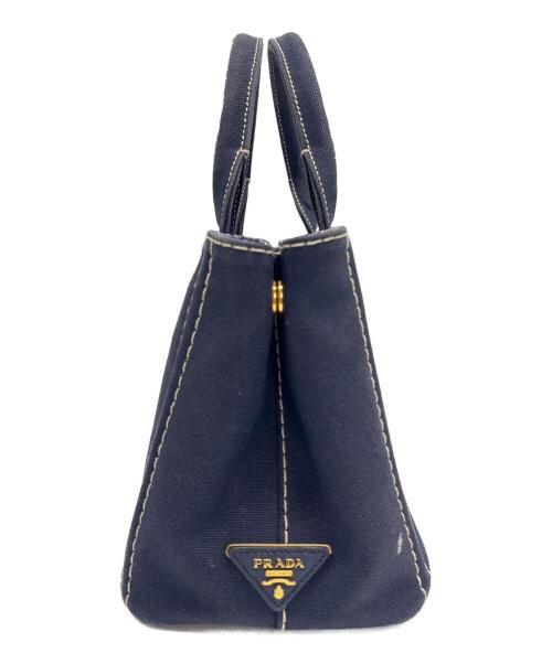 PRADA（プラダ）PRADA (プラダ) 2WAYバッグ ネイビーの古着・服飾アイテム