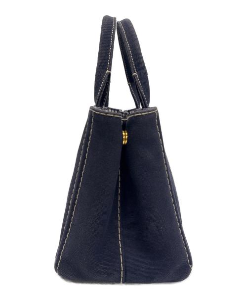 PRADA（プラダ）PRADA (プラダ) 2WAYバッグ ネイビーの古着・服飾アイテム