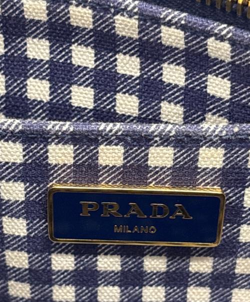 PRADA（プラダ）PRADA (プラダ) 2WAYバッグ ネイビーの古着・服飾アイテム