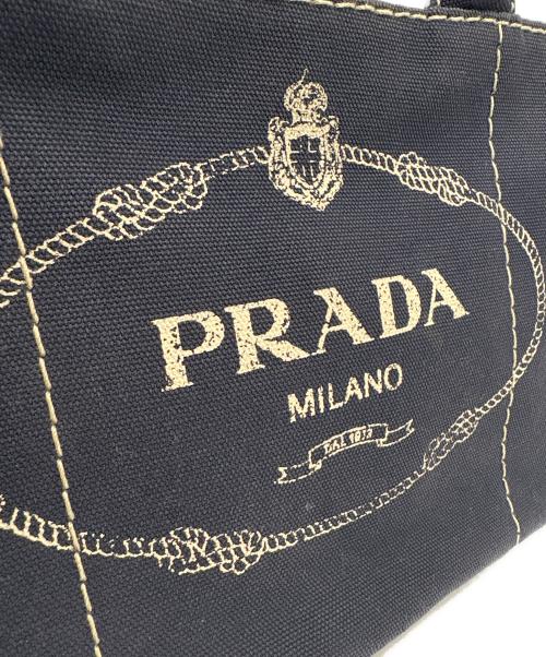 PRADA（プラダ）PRADA (プラダ) 2WAYバッグ ネイビーの古着・服飾アイテム