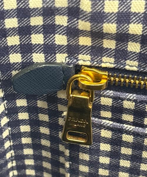 PRADA（プラダ）PRADA (プラダ) 2WAYバッグ ネイビーの古着・服飾アイテム