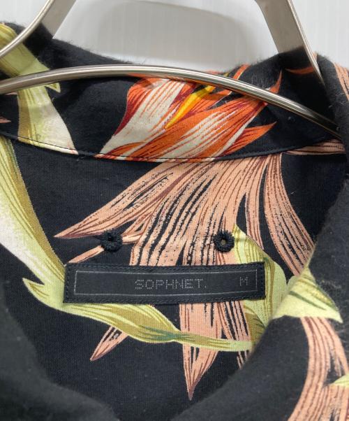 SOPHNET.（ソフネット）SOPHNET. (ソフネット) 半袖シャツ ブラック×ライトグリーン×オレンジ サイズ:SIZE Mの古着・服飾アイテム