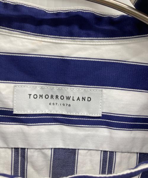 TOMORROW LAND（トゥモローランド）TOMORROW LAND (トゥモローランド) 半袖シャツ ホワイト×ブルー サイズ:	SIZE Sの古着・服飾アイテム