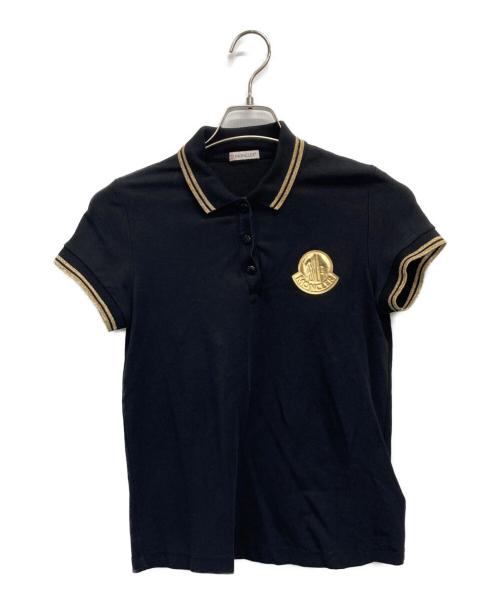 MONCLER（モンクレール）MONCLER (モンクレール) ポロシャツ ゴールド×ブラック サイズ:Sの古着・服飾アイテム