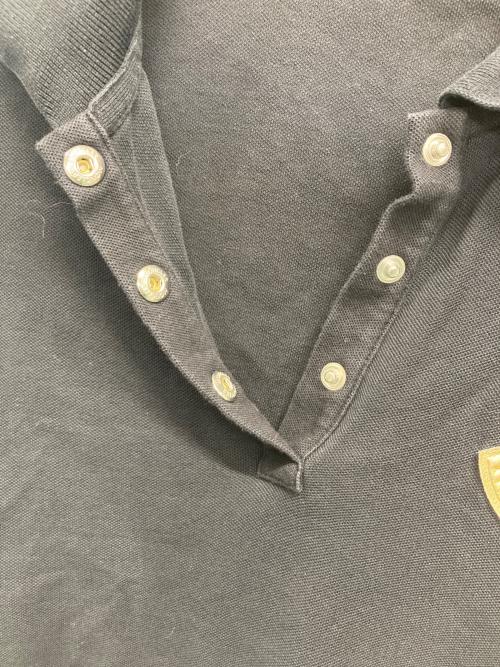 MONCLER（モンクレール）MONCLER (モンクレール) ポロシャツ ゴールド×ブラック サイズ:Sの古着・服飾アイテム