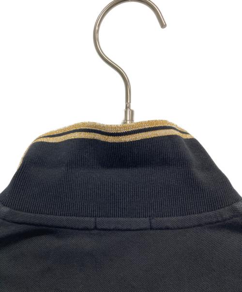 MONCLER（モンクレール）MONCLER (モンクレール) ポロシャツ ゴールド×ブラック サイズ:Sの古着・服飾アイテム