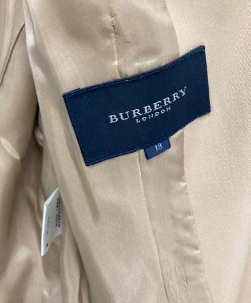 BURBERRY LONDON（バーバリーロンドン）BURBERRY LONDON (バーバリーロンドン) テーラードジャケット ベージュ サイズ:SIZE 13の古着・服飾アイテム