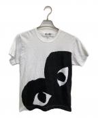 PLAY COMME des GARCONSプレイコムデギャルソン）の古着「半袖カットソー」｜ホワイト
