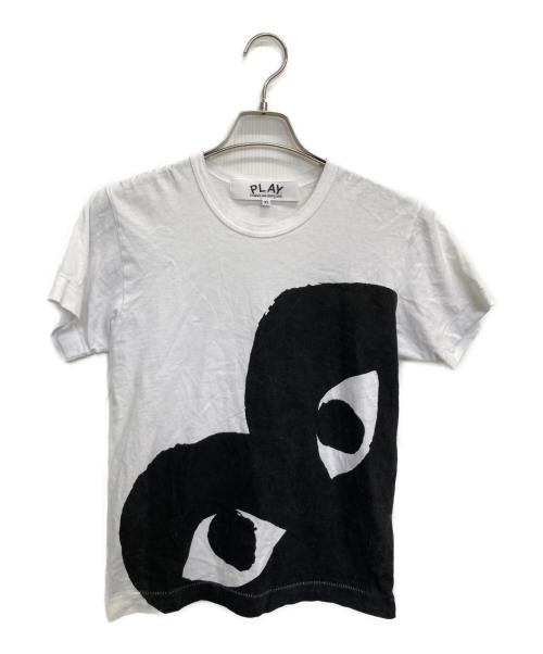 PLAY COMME des GARCONS（プレイコムデギャルソン）PLAY COMME des GARCONS (プレイコムデギャルソン) 半袖カットソー ホワイト サイズ:SIZE XSの古着・服飾アイテム