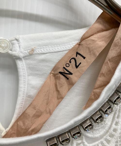 N°21（ヌメロヴェントゥーノ）N°21 (ヌメロヴェントゥーノ) 半袖カットソー ホワイト サイズ:SIZE 38の古着・服飾アイテム