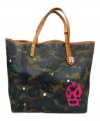RUSSELUNO×Gentil Banditラッセルノ×ジャンティバンティ）の古着「トートバッグ」｜オリーブ