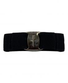 Salvatore Ferragamo（サルヴァトーレ フェラガモ）の古着「バレッタ」｜ブラック