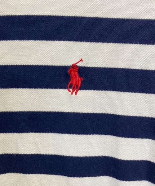 POLO RALPH LAUREN（ポロ・ラルフローレン）POLO RALPH LAUREN (ポロ・ラルフローレン) 半袖ワンピース ホワイト×ネイビー サイズ:SIZE Mの古着・服飾アイテム