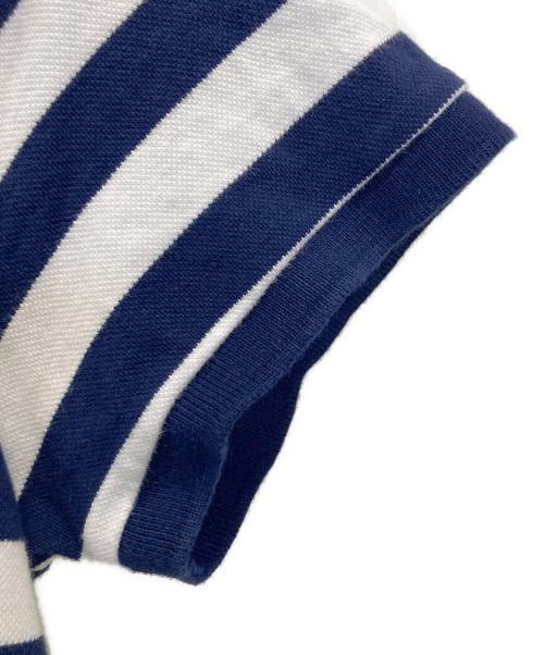 POLO RALPH LAUREN（ポロ・ラルフローレン）POLO RALPH LAUREN (ポロ・ラルフローレン) 半袖ワンピース ホワイト×ネイビー サイズ:SIZE Mの古着・服飾アイテム