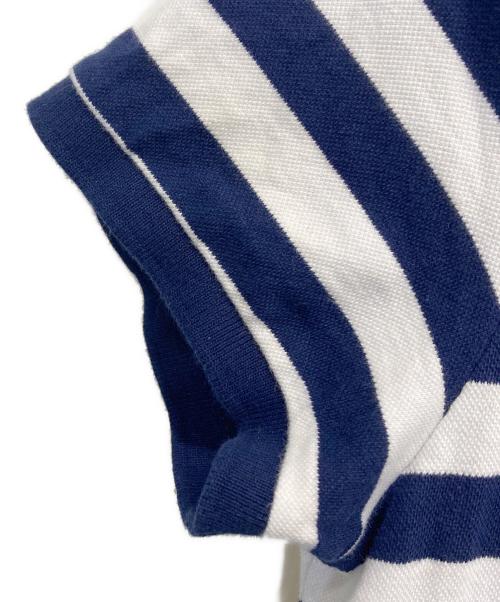 POLO RALPH LAUREN（ポロ・ラルフローレン）POLO RALPH LAUREN (ポロ・ラルフローレン) 半袖ワンピース ホワイト×ネイビー サイズ:SIZE Mの古着・服飾アイテム