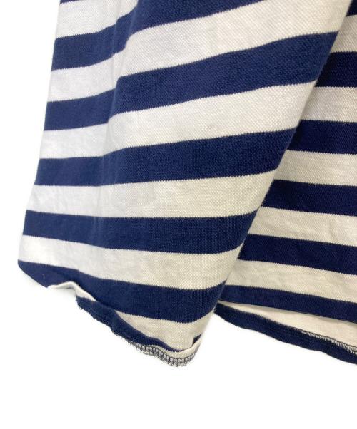 POLO RALPH LAUREN（ポロ・ラルフローレン）POLO RALPH LAUREN (ポロ・ラルフローレン) 半袖ワンピース ホワイト×ネイビー サイズ:SIZE Mの古着・服飾アイテム