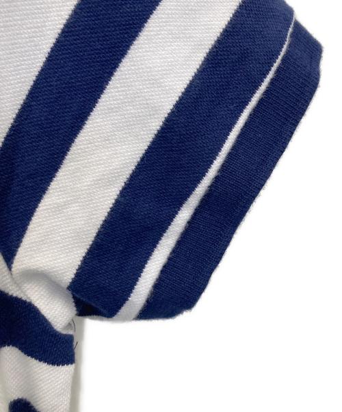 POLO RALPH LAUREN（ポロ・ラルフローレン）POLO RALPH LAUREN (ポロ・ラルフローレン) 半袖ワンピース ホワイト×ネイビー サイズ:SIZE Mの古着・服飾アイテム
