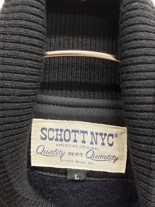 Schott（ショット）Schott (ショット) スタジャン ブラック サイズ:Lの古着・服飾アイテム
