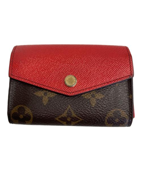 LOUIS VUITTON（ルイ ヴィトン）LOUIS VUITTON (ルイ ヴィトン) カードケース レッド×ブラウンの古着・服飾アイテム
