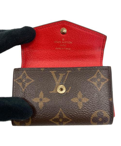 LOUIS VUITTON（ルイ ヴィトン）LOUIS VUITTON (ルイ ヴィトン) カードケース レッド×ブラウンの古着・服飾アイテム