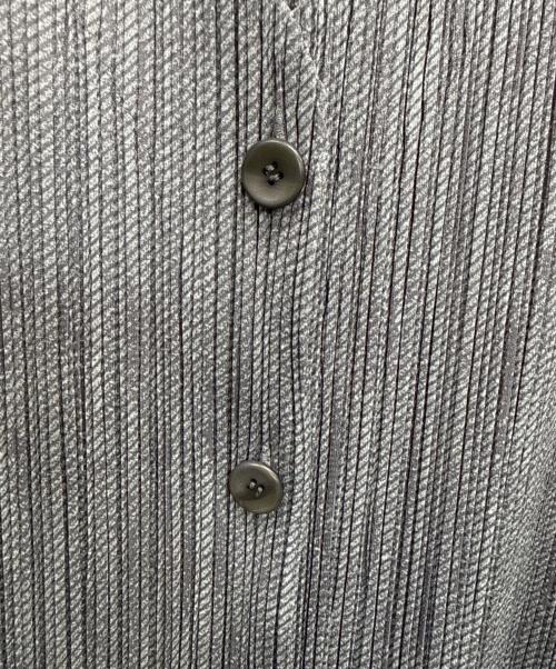 PLEATS PLEASE（プリーツプリーズ）PLEATS PLEASE (プリーツプリーズ) 薄手カーディガン グレー サイズ:SIZE 3の古着・服飾アイテム