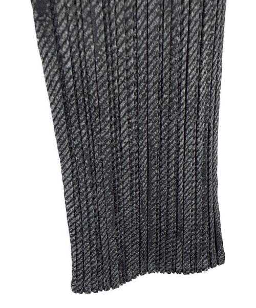 PLEATS PLEASE（プリーツプリーズ）PLEATS PLEASE (プリーツプリーズ) 薄手カーディガン グレー サイズ:SIZE 3の古着・服飾アイテム