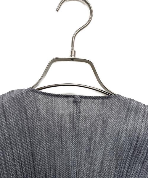 PLEATS PLEASE（プリーツプリーズ）PLEATS PLEASE (プリーツプリーズ) 薄手カーディガン グレー サイズ:SIZE 3の古着・服飾アイテム