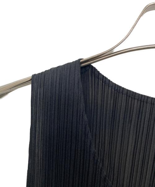 PLEATS PLEASE（プリーツプリーズ）PLEATS PLEASE (プリーツプリーズ) ノースリーブカットソー ブラック サイズ:4の古着・服飾アイテム
