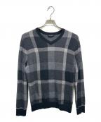 BLACK LABEL CRESTBRIDGEブラックレーベル クレストブリッジ）の古着「薄手ニット」｜グレー
