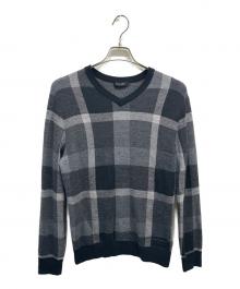 BLACK LABEL CRESTBRIDGE（ブラックレーベル クレストブリッジ）の古着「薄手ニット」｜グレー