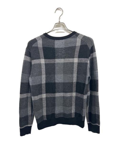 BLACK LABEL CRESTBRIDGE（ブラックレーベル クレストブリッジ）BLACK LABEL CRESTBRIDGE (ブラックレーベル クレストブリッジ) 薄手ニット グレー サイズ:SIZE Lの古着・服飾アイテム