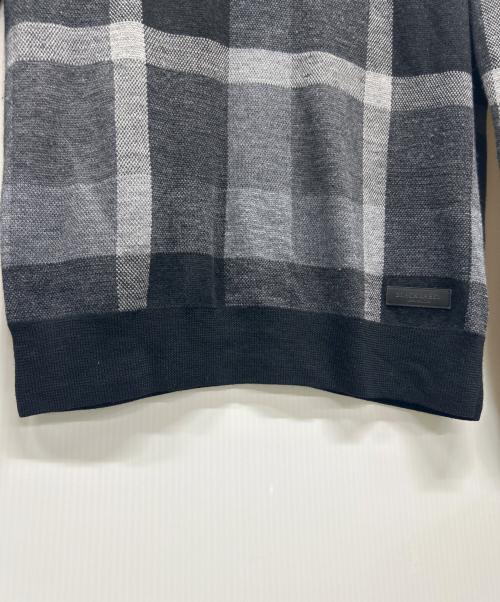BLACK LABEL CRESTBRIDGE（ブラックレーベル クレストブリッジ）BLACK LABEL CRESTBRIDGE (ブラックレーベル クレストブリッジ) 薄手ニット グレー サイズ:SIZE Lの古着・服飾アイテム