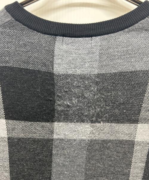BLACK LABEL CRESTBRIDGE（ブラックレーベル クレストブリッジ）BLACK LABEL CRESTBRIDGE (ブラックレーベル クレストブリッジ) 薄手ニット グレー サイズ:SIZE Lの古着・服飾アイテム