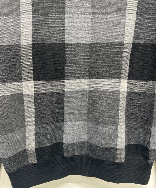 BLACK LABEL CRESTBRIDGE（ブラックレーベル クレストブリッジ）BLACK LABEL CRESTBRIDGE (ブラックレーベル クレストブリッジ) 薄手ニット グレー サイズ:SIZE Lの古着・服飾アイテム