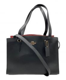 COACH（コーチ）の古着「レザートートバッグ」｜ブラック