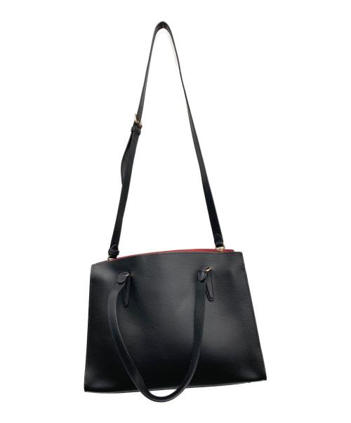 COACH（コーチ）COACH (コーチ) レザートートバッグ ブラックの古着・服飾アイテム
