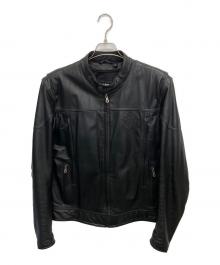 HARLEY-DAVIDSON（ハーレーダビッドソン）の古着「シングルライダースジャケット」｜ブラック