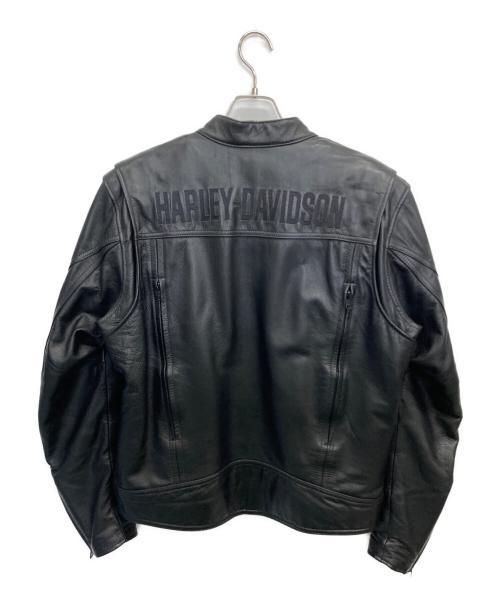 HARLEY-DAVIDSON（ハーレーダビッドソン）HARLEY-DAVIDSON (ハーレーダビッドソン) シングルライダースジャケット ブラック サイズ:Mの古着・服飾アイテム