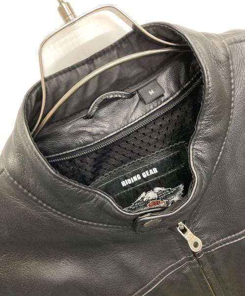 HARLEY-DAVIDSON（ハーレーダビッドソン）HARLEY-DAVIDSON (ハーレーダビッドソン) シングルライダースジャケット ブラック サイズ:Mの古着・服飾アイテム