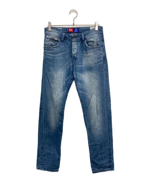 DIESEL（ディーゼル）DIESEL (ディーゼル) adidas (アディダス) デニムパンツ インディゴブルー サイズ:SIZE W30×L32の古着・服飾アイテム