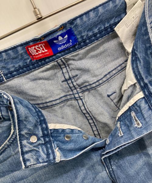 DIESEL（ディーゼル）DIESEL (ディーゼル) adidas (アディダス) デニムパンツ インディゴブルー サイズ:SIZE W30×L32の古着・服飾アイテム